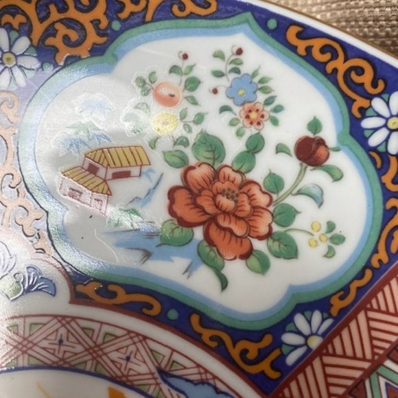 IMARI WARE JAPAN Vintage Decorative Gold Trim 10" Plate - Picture 8 of 13